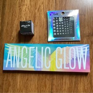 Rude Cosmetics Bundle - Palette, Pigment Powder, and Body Jewels !